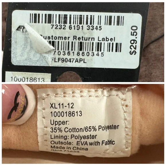 INC Beige Slide Sandals with sparkling Bow Accent XL (11-12) - Picture 9 of 9